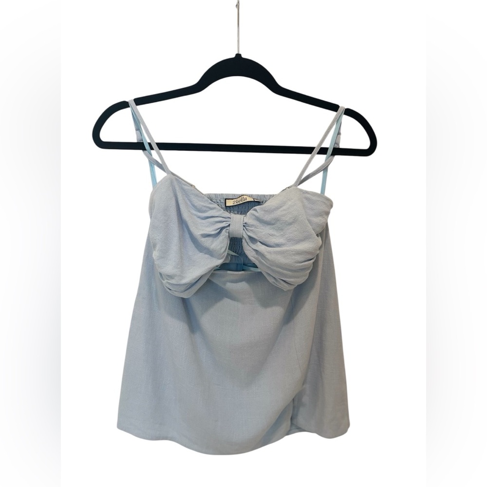 Bella Linen Crop Top & Skirt Set